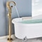 Luxury Quyanre Floor Standing Gold Swan Bathtub Faucet Modern Black Chrome Shower Mixer Tap For Bat 2