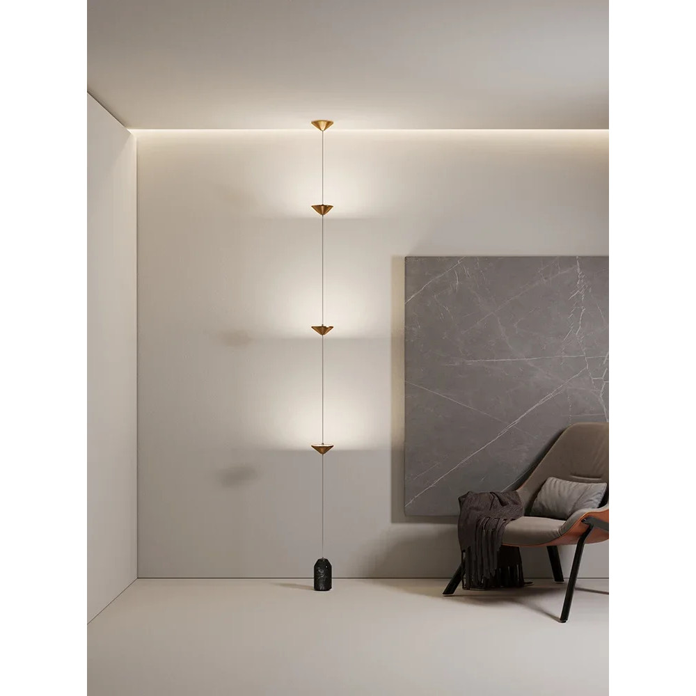 Modern Cone Design Floor Lamp Art Decorative Iron Hanging Cable Lamp For Living Room Hallway  Bedro 1