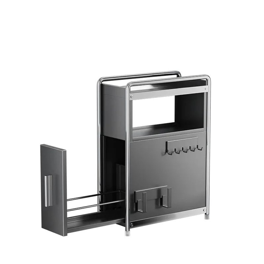 Multipurpose Kitchen Spice Organizer With Pull Out Seasoning Drawer Rack Dustproof Countertop Cup A 4