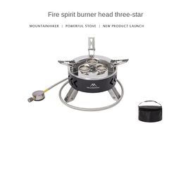 portable camping gas stove, tourist burner cookware for outdoor cooking, picnic, bbq & hiking adventures