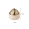 Luxury Travertine Stone Mabkhara Burner Natural Marble Bakhoor Oud Censer With Brass Cover For Ince 6