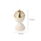 Luxury Travertine Stone Mabkhara Burner Natural Marble Bakhoor Oud Censer With Brass Cover For Ince 7