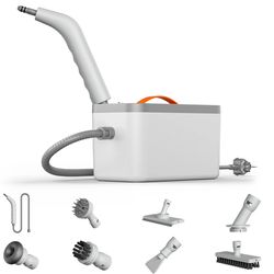 handheld steam cleaner, multiuse powerful steamer for cleaning tough stains and grime on upholstery, tiles, kitchen seat