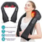 Deep Kneading Shiatsu Neck And Shoulder Massager Heated Back Pillow For Full Body Pain Relief Elect 0