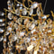 Modern Rectangle Crystal Chandelier Large Gold Branch Hanging Pendant Light For Dining Room Living 5