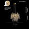 Modern Rectangle Crystal Chandelier Large Gold Branch Hanging Pendant Light For Dining Room Living 9