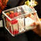 Transparent Acrylic Cotton Storage Box Dustproof Organizer For Cotton Swabs Cosmetics Desktop Dres 3