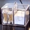 Transparent Acrylic Cotton Storage Box Dustproof Organizer For Cotton Swabs Cosmetics Desktop Dres 4