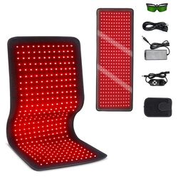 wearable red & infrared therapy belt with led heating pad, pain relief for shoulder, muscle, joints, face & full body