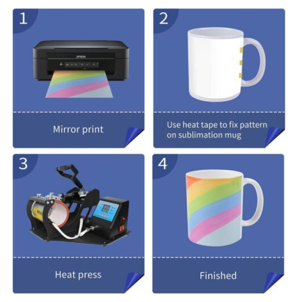 Blank Sublimation Mugs Set OZ Classic Coffee Cups With Handles DIY Latte Mug For Personalized Gifts 2