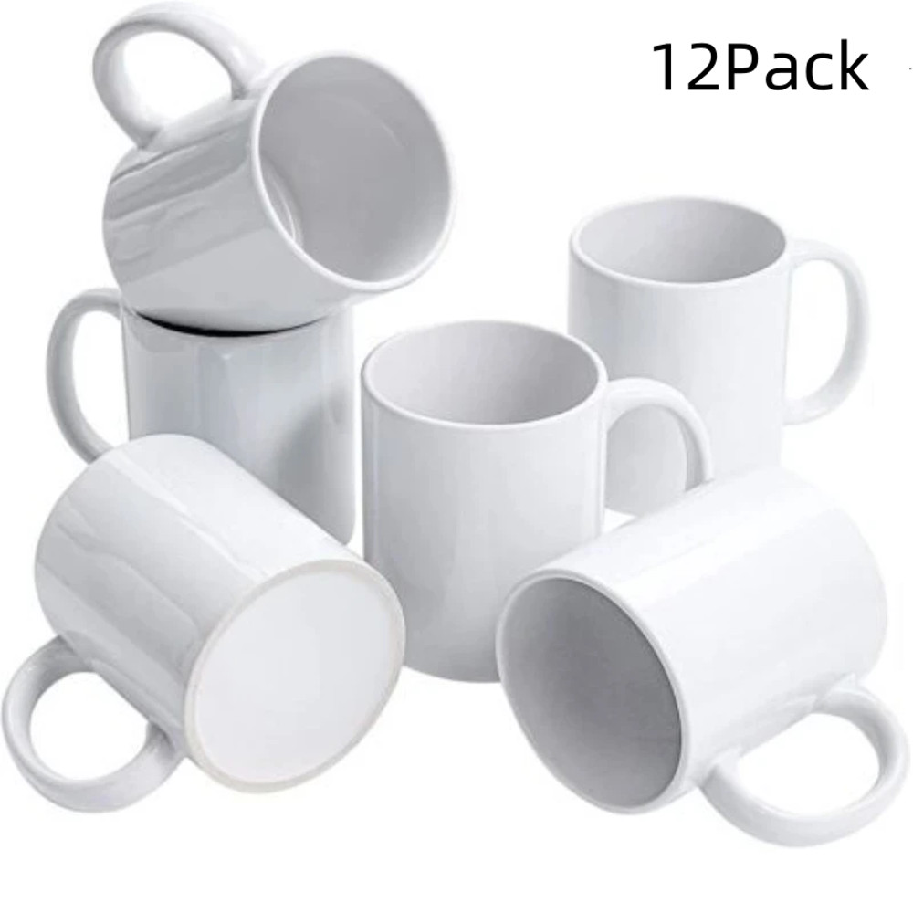 Blank Sublimation Mugs Set OZ Classic Coffee Cups With Handles DIY Latte Mug For Personalized Gifts 5
