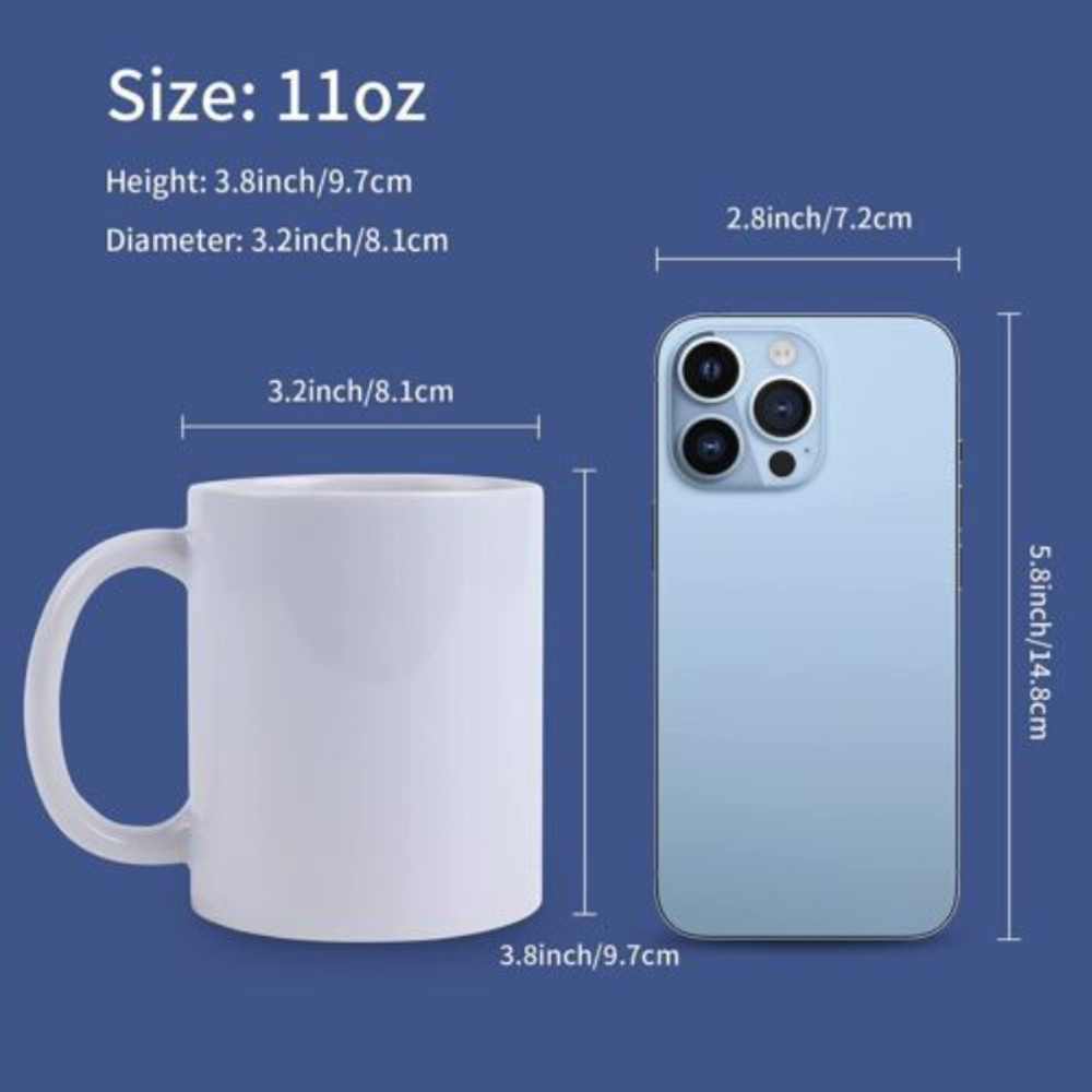 Blank Sublimation Mugs Set OZ Classic Coffee Cups With Handles DIY Latte Mug For Personalized Gifts 4