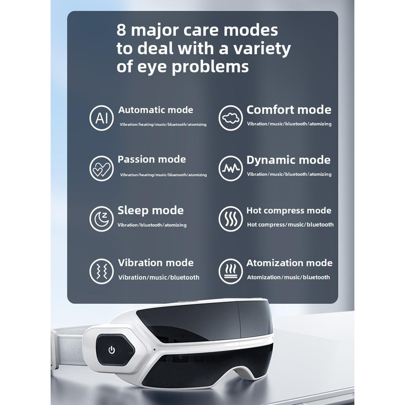 Foldable Eye Massage Instrument Atomized Steam Bone Conduction Air Pressure Vibrator For Deep Reli 3