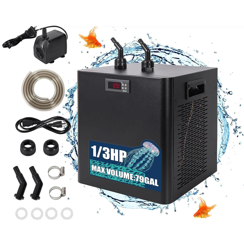 Aquarium Chiller Hydroponic Water Cooler Fish Tank Cooling System For Axolotl Reef Shrimp Coral Fre 6