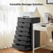 Drawer Chest Dresser With Wheels Mobile Storage Cabinet Wooden Nightstand Office Organizer For Liv 3
