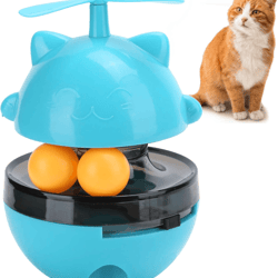 cat toy automatic interactive cat laser toy with usb rechargeable ball feather, indoor exercise chasing toy
