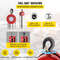 1Ton Manual Chain Hoist With 8FT Fall Chain Red Hook HeavyDuty Puller Block For Lifting 3
