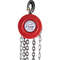 1Ton Manual Chain Hoist With 8FT Fall Chain Red Hook HeavyDuty Puller Block For Lifting 2