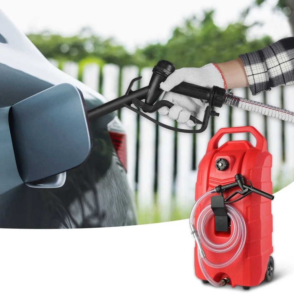 HeavyDuty 16 Gallon Portable Gas Tank Fuel Caddy With Fast 78Lmin Gravity Flow 0