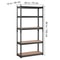 Industrial 5Tier Storage Rack Adjustable Garage Shelving Unit 2000 Lbs Weight Capacity 7