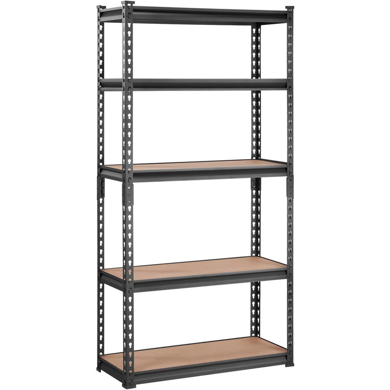 Industrial 5Tier Storage Rack Adjustable Garage Shelving Unit 2000 Lbs Weight Capacity 0