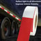 DOTC2 Approved Reflective Tape Red White Conspicuity Tape 2x150 Roll For Trailers Trucks 1