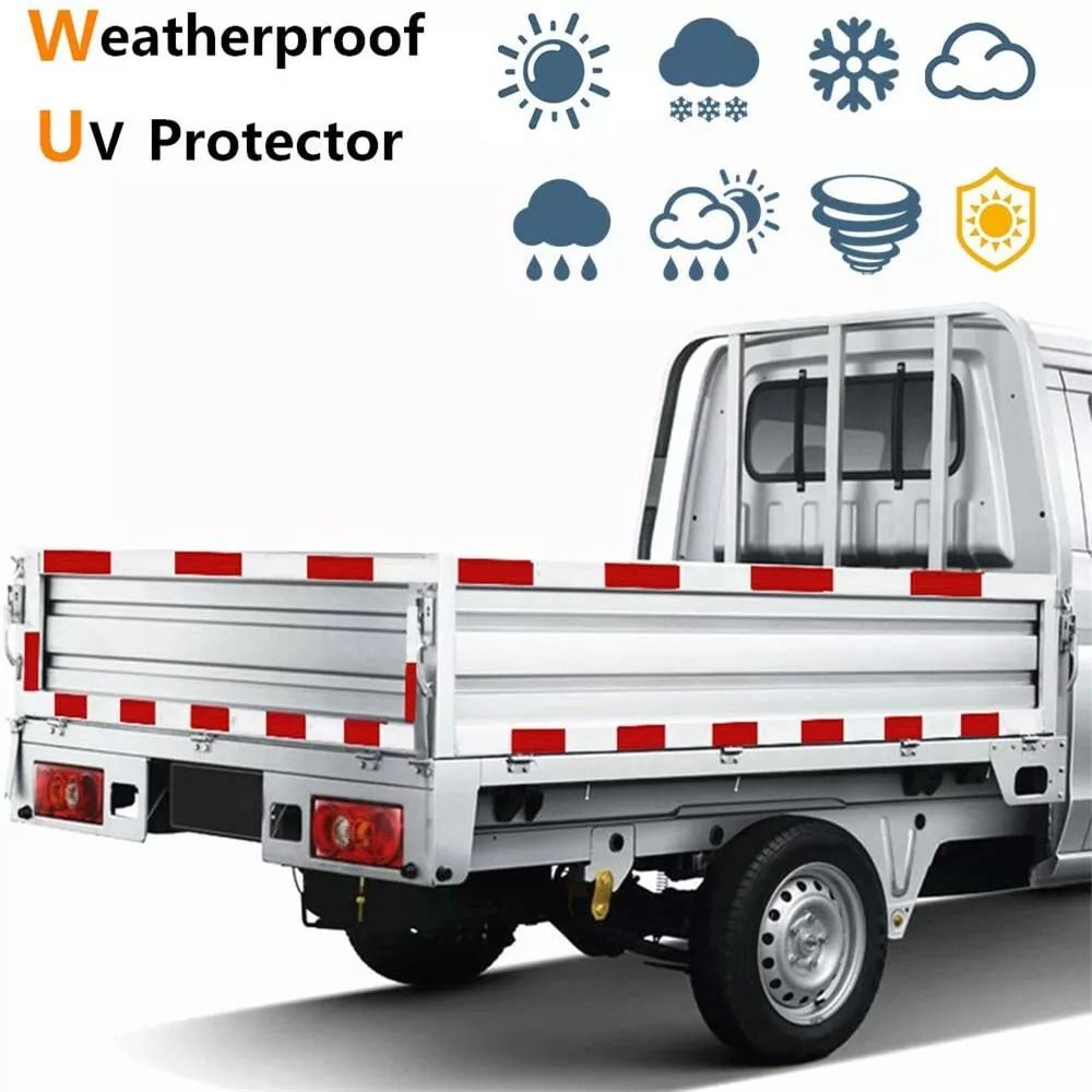 DOTC2 Approved Reflective Tape Red White Conspicuity Tape 2x150 Roll For Trailers Trucks 2