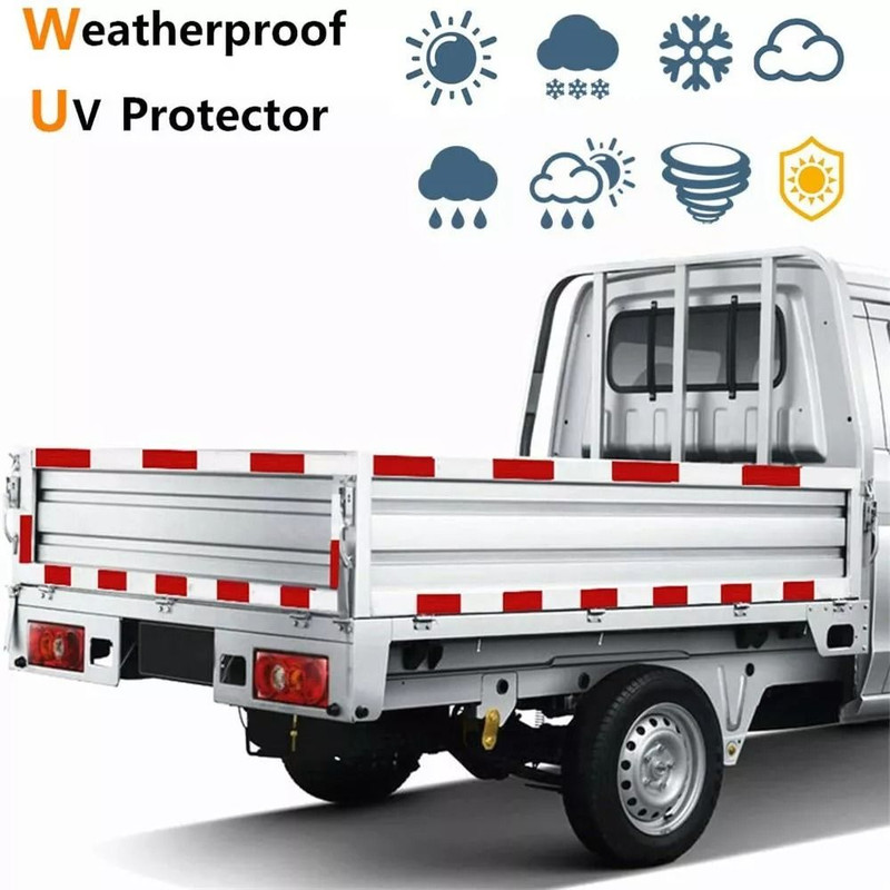 DOTC2 Approved Reflective Tape Red White Conspicuity Tape 2x150 Roll For Trailers Trucks 2