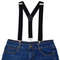 Mens Heavy Duty Work Suspenders Pery Belt Hook YBack Elastic Adjustable Black Suspenders 3