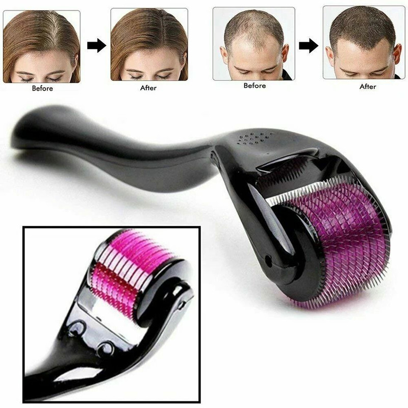 540 Titanium Microneedle Derma Roller For Hair Beard Regrowth AntiHair Loss Skin Rejuvenation Col 9