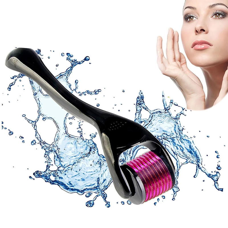 540 Titanium Microneedle Derma Roller For Hair Beard Regrowth AntiHair Loss Skin Rejuvenation Col 1