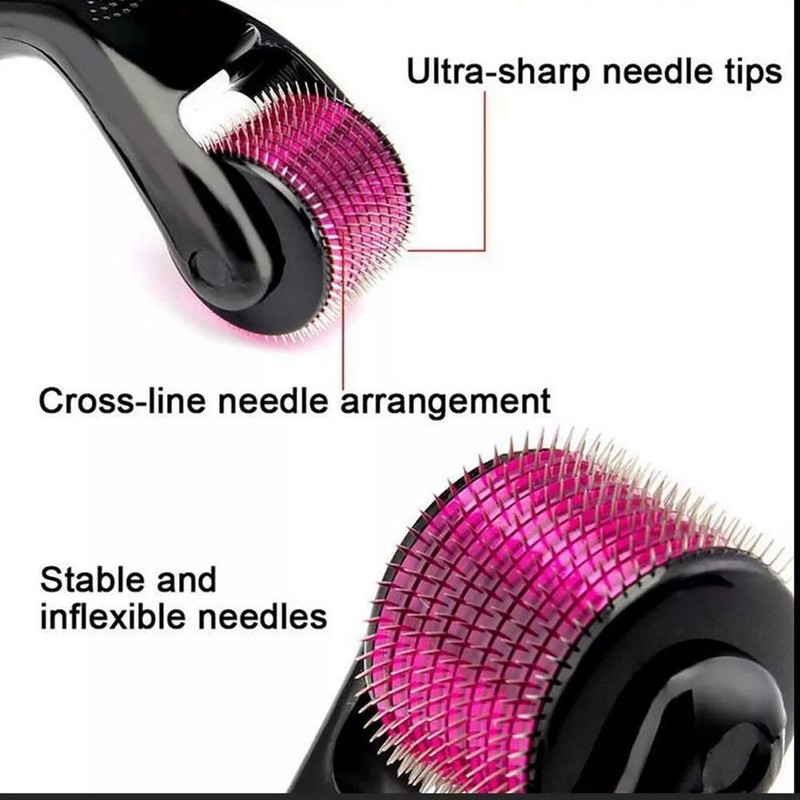 540 Titanium Microneedle Derma Roller For Hair Beard Regrowth AntiHair Loss Skin Rejuvenation Col 5