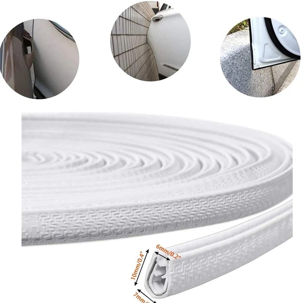 10Ft Car Door Edge Guard Universal Rubber Moulding Trim Scratch Protector Seal Strip 3
