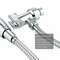 Universal Shower Head Holder Adjustable Arm Mounted Bracket With ScrewOn Design Silver Finish 1