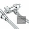 Universal Shower Head Holder Adjustable Arm Mounted Bracket With ScrewOn Design Silver Finish 1