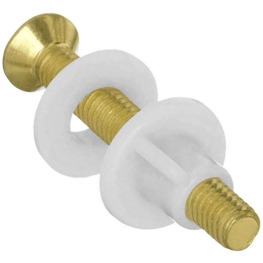 2 Pcs Brass Toilet Seat Hinge Bolts And Nuts Replacement 38 Brass Metal Screws For Secure Fit Dur 3