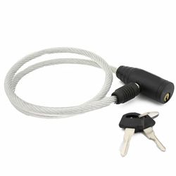26 light duty cycling 8mm cable keyed anti-theft bike bicycle lock with 2 keys β secure & durable