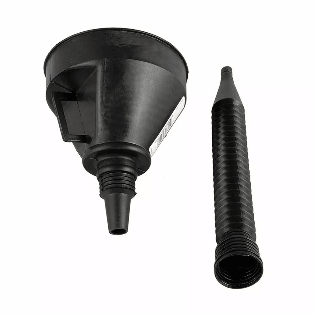 Flexible Spout Funnel W Mesh Filter Extension Hose Oil Gasoline Pouring Tool For Car Engines 2