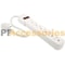 1 FT 6Outlet Safety Surge Protector With Angle Plug White ULListed AC Wall Power Strip 1