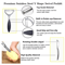 Stainless Steel Vegetable Fruit Peeler Non Slip Handle Potato Peeler Dual Edge High Carbon Blade S 1