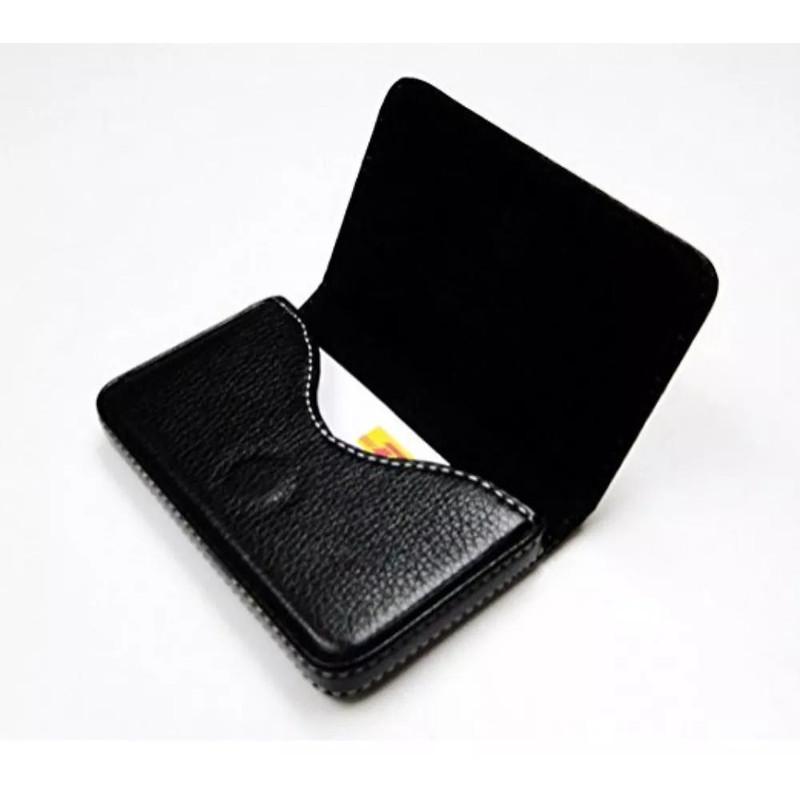PU Leather Business Card Holder Professional Magnetic Closure Pocket Wallet For Men Women 1