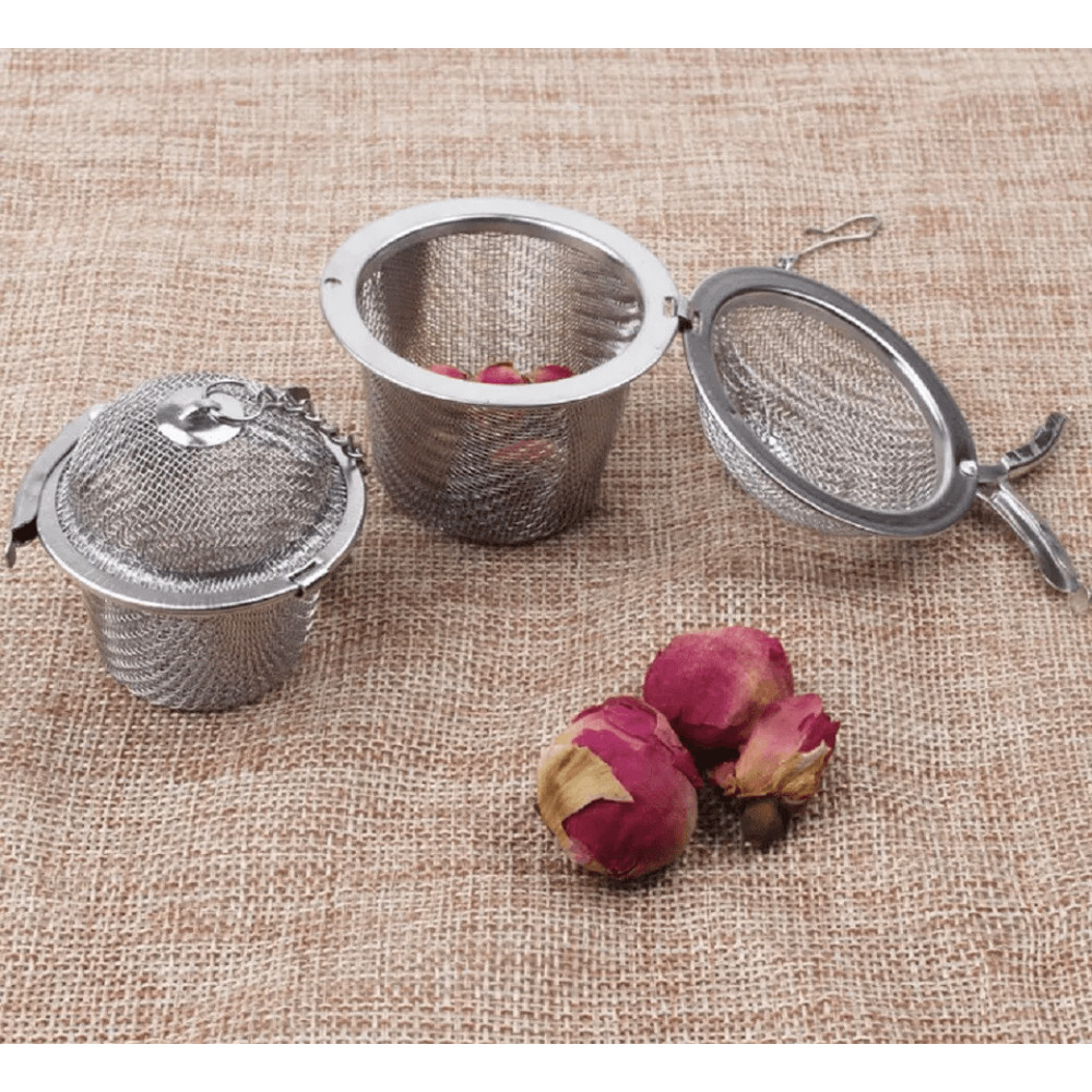 Stainless Steel Tea Infuser Ball Ultra Fine Mesh Loose Leaf Herb Strainer With Locking Clasp 2
