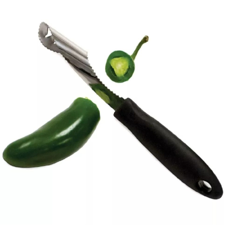 Jalapeno Corer Cutter Stainless Steel Pepper Slicer Tool For Tomatoes Strawberries Fruit Prep Ergon 3