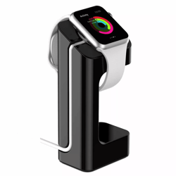 apple watch charger dock station & holder, compatible with series, minimalist charging stand