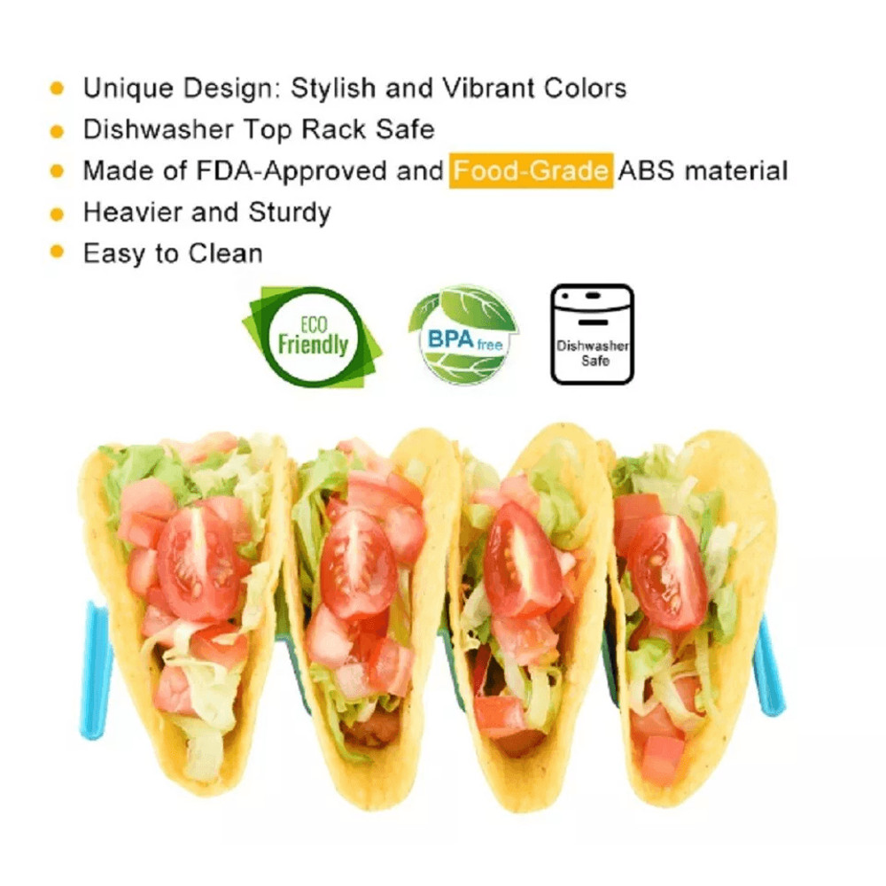 Wave Taco Holder Stand Heavy Duty Stainless Steel Taco Holder Rack For Mexican Cooking 2