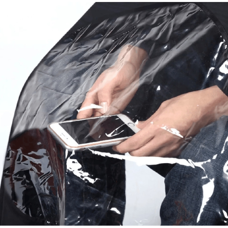 Professional Barber Hair Cutting Cape With Viewing Window Adjustable Salon Styling Drape For Hairdr 1