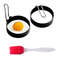 NonStick Pancake Egg Ring Mold Set 2Piece Breakfast Cooking Tool For Fun Shapes 0