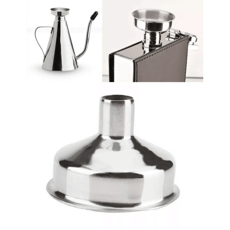 Mini Stainless Steel Funnels Reusable Small Funnels For Perfume Bottles Oil Filling Flasks Diffuse 4