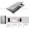 Stainless Steel Business Card Holder Case Metal Pocket Wallet For ID Credit Debit Cards Slim Lightw 6