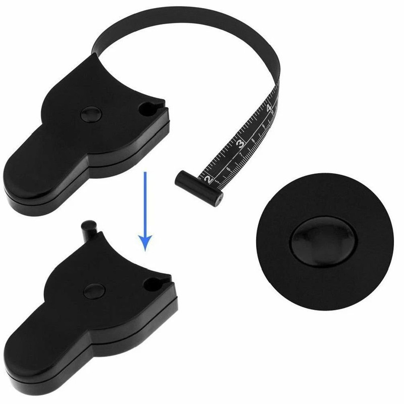 Body Fat Caliper Muscle Measuring Tape Set 2Pack Fitness Tool For Weight Loss Body Tracking 2